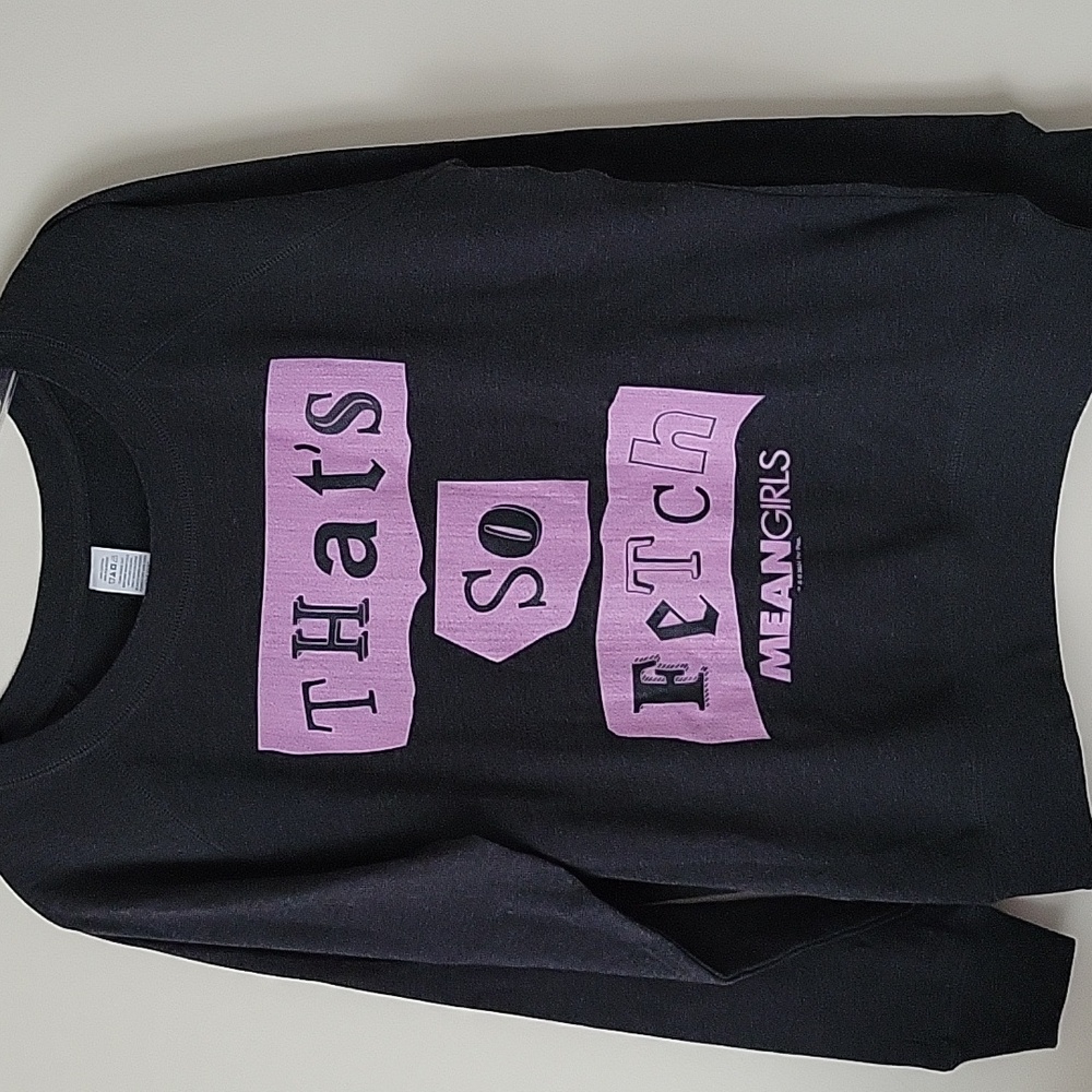 Mean Girls Women's That's So Fetch Slouchy Terry Sweatshirt- Size L- New!